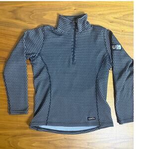 Kerrits Kids L 12-14 Honeycomb Quarter Zip Fleece Equestrian Riding Pullover